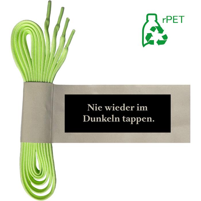 Schnürsenkel Schlauchware rPET fluoreszierend