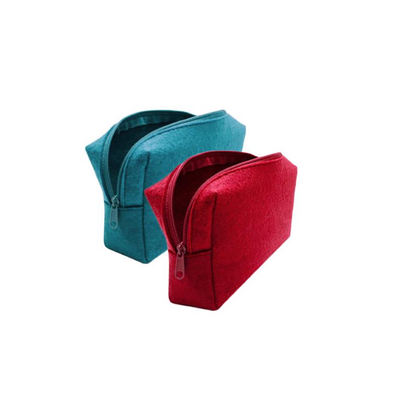 Zip-Tasche mit Bodenfalte