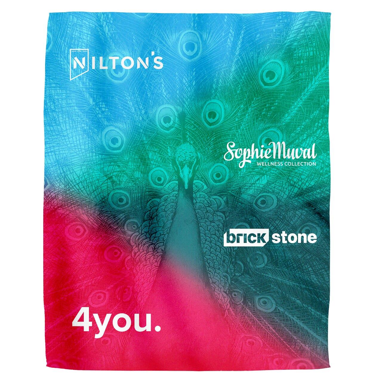 Sherpa Sublimation Fleecedecke 150x120 cm, 450 gr/m²