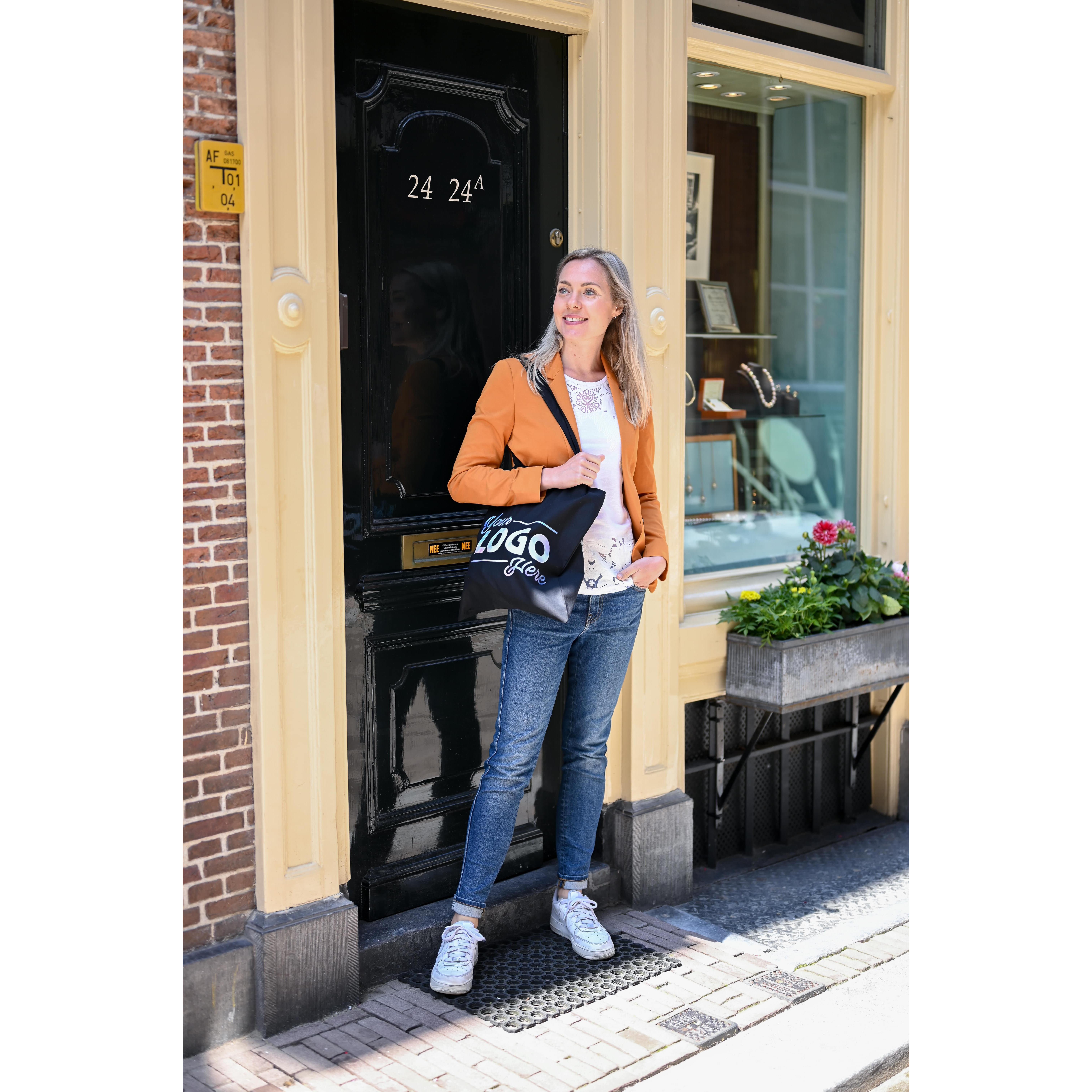 Baumwolltasche mit langen Henkeln, 140 gr/m²