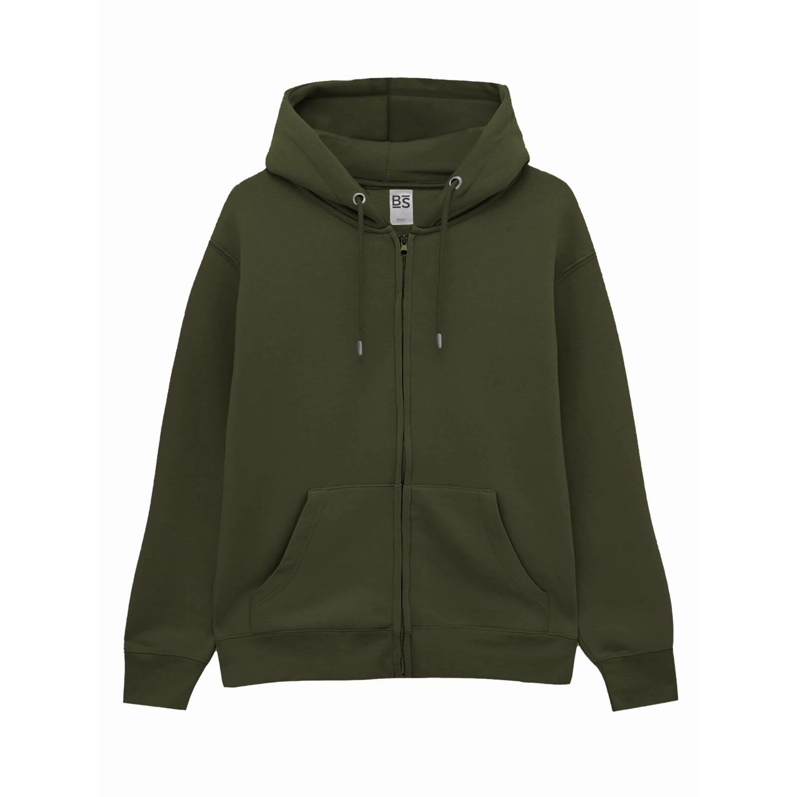 BS Vega Hoodie mit durchgehendem Reißverschluss, 280 gr/m²