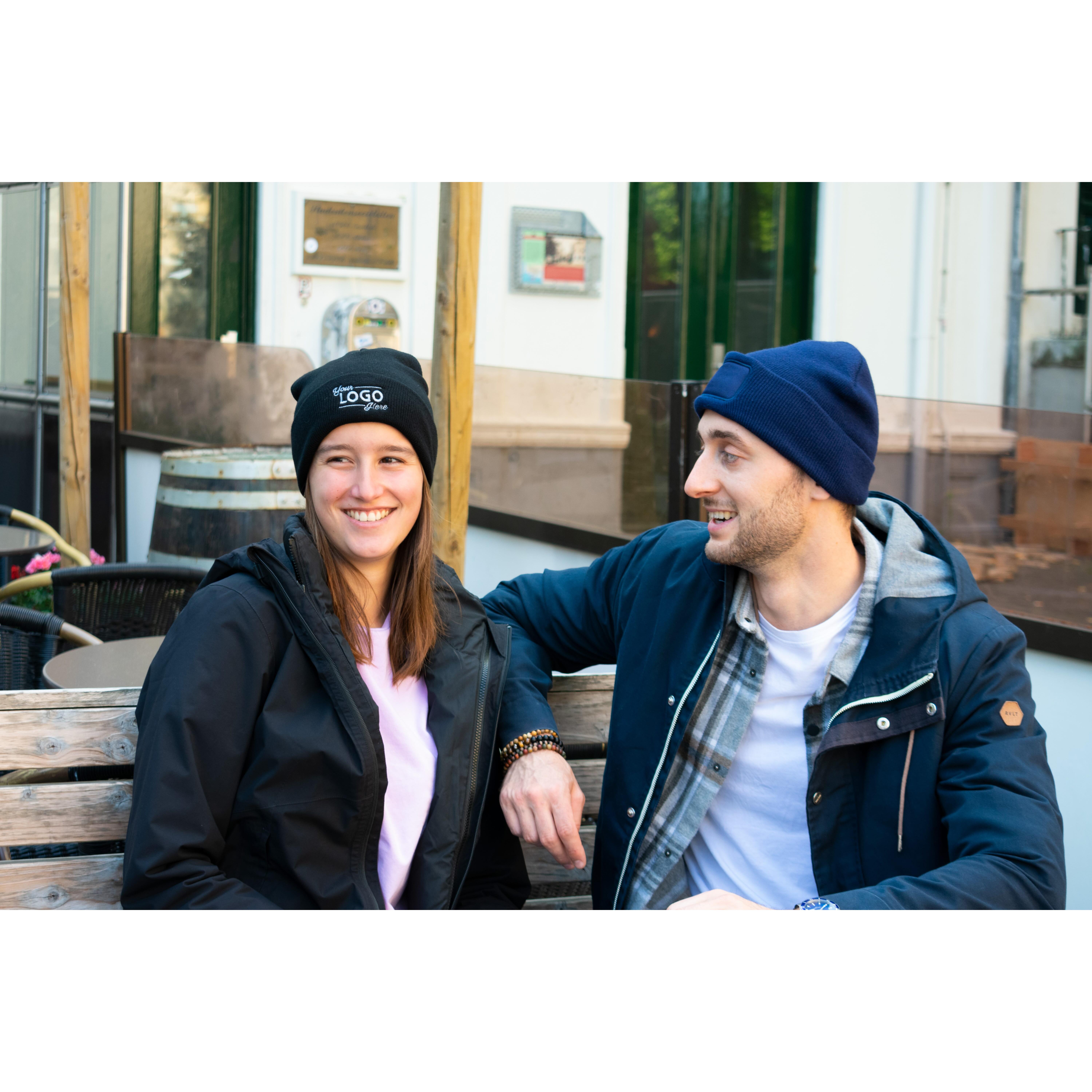 Promo Strickmütze mit Label