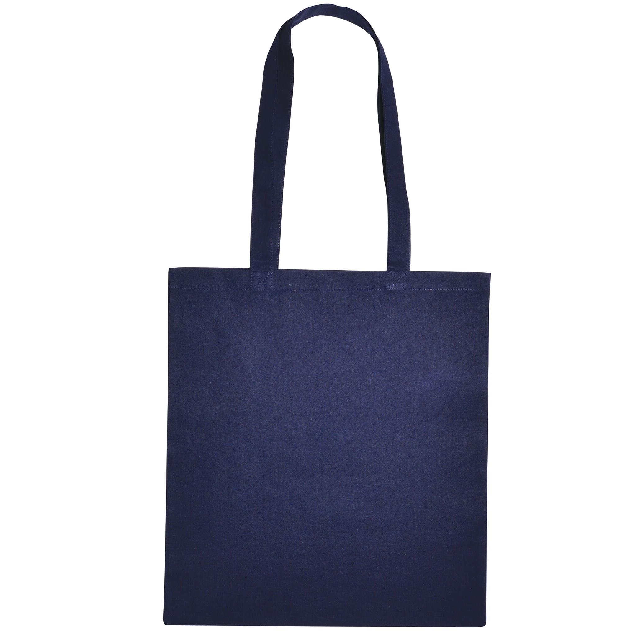 Baumwolltasche mit langen Henkeln, 140 gr/m²