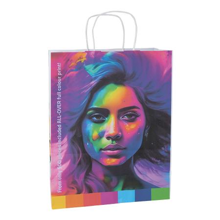 Papiertasche weiß oder ecru 320x420x110 mm