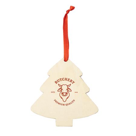 JINGLE Weihnachtsdekorationen aus Holz, Weihnachtsbaum