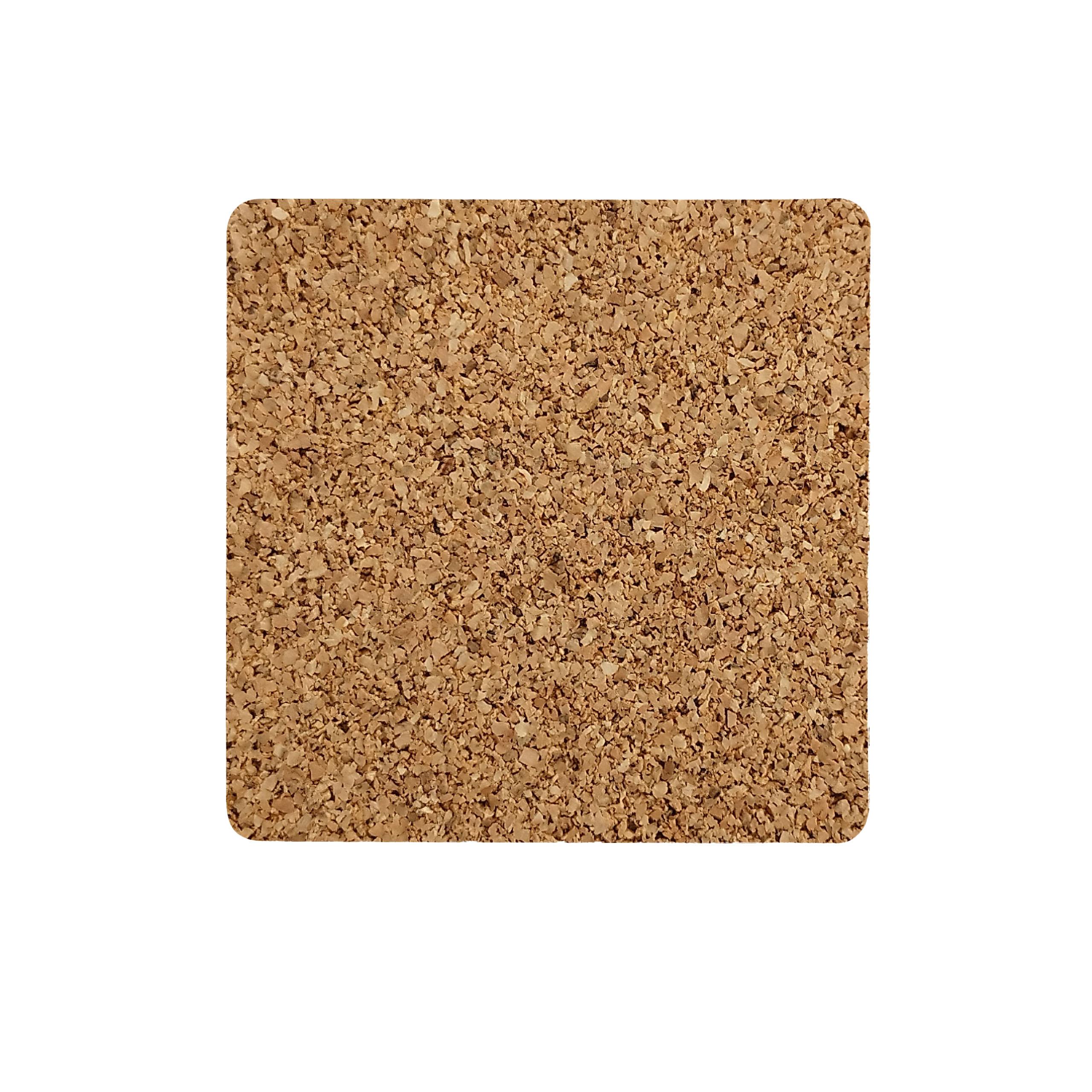 Steinpapier Kork Untersetzer 100 x 100 mm , ca. 4,3 mm dick