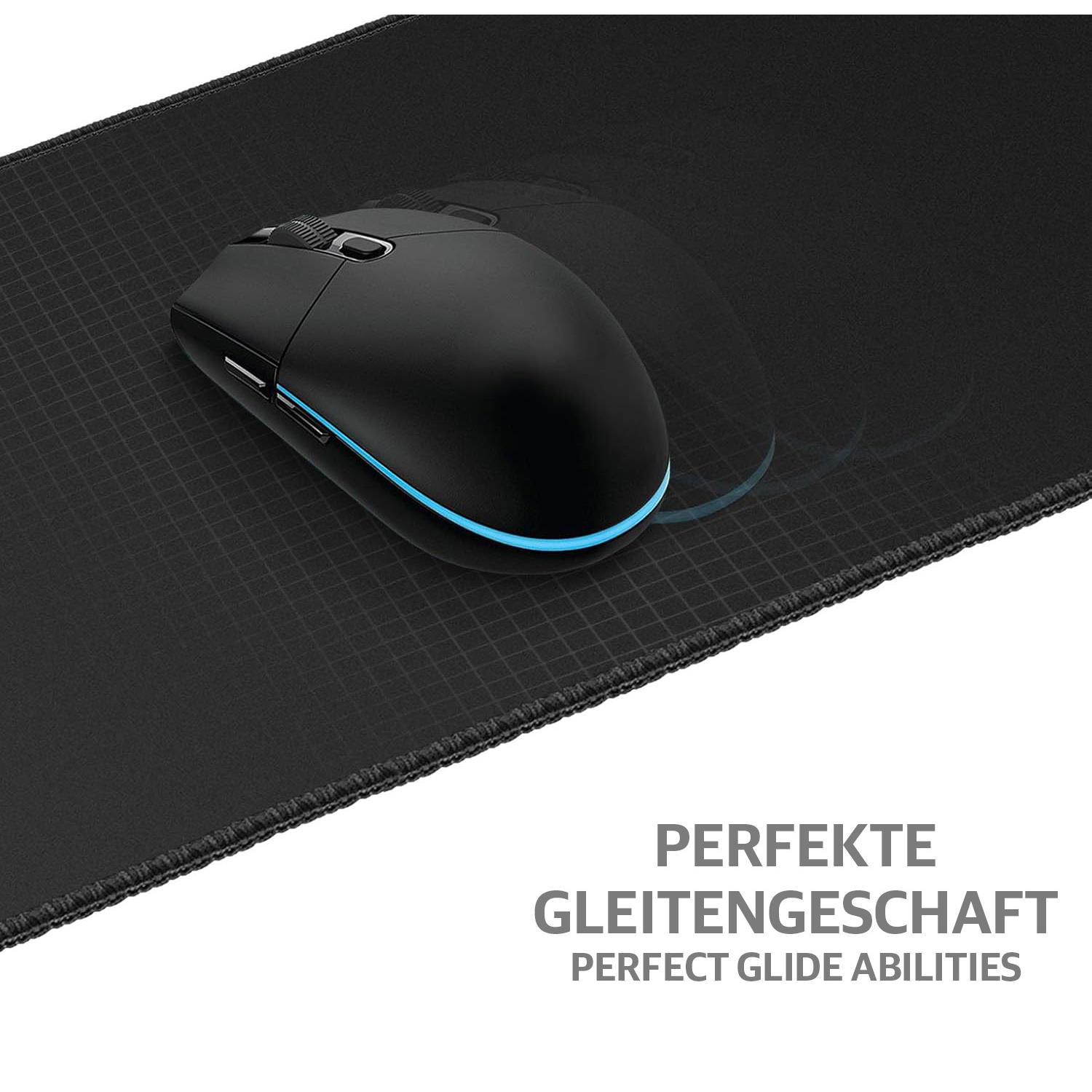 TEXTIL Gaming -pad 900 x 400 x 2,5 mm Rand weiss vernäht