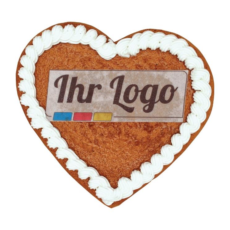 Lebkuchenherz 20cm mit bedruckte Oblat