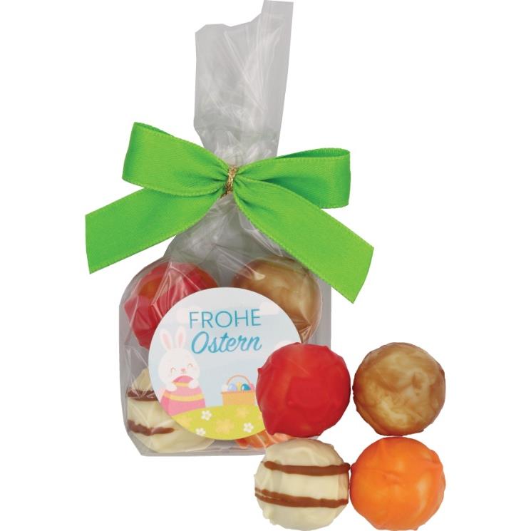 4er Osterpralinen mit Aufkleber
