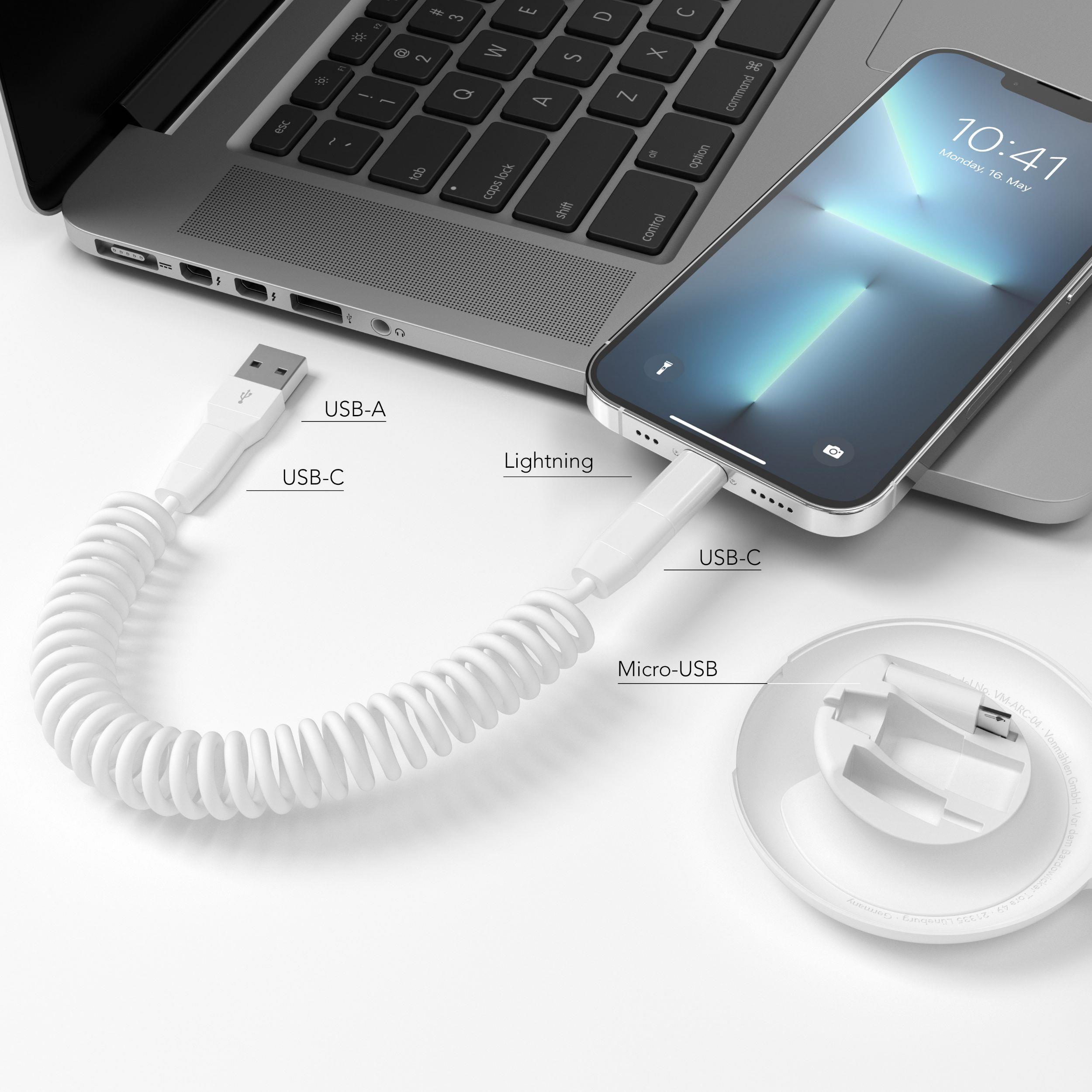 allroundo® eco - Das nachhaltige All-in-One Kabel - Weiß