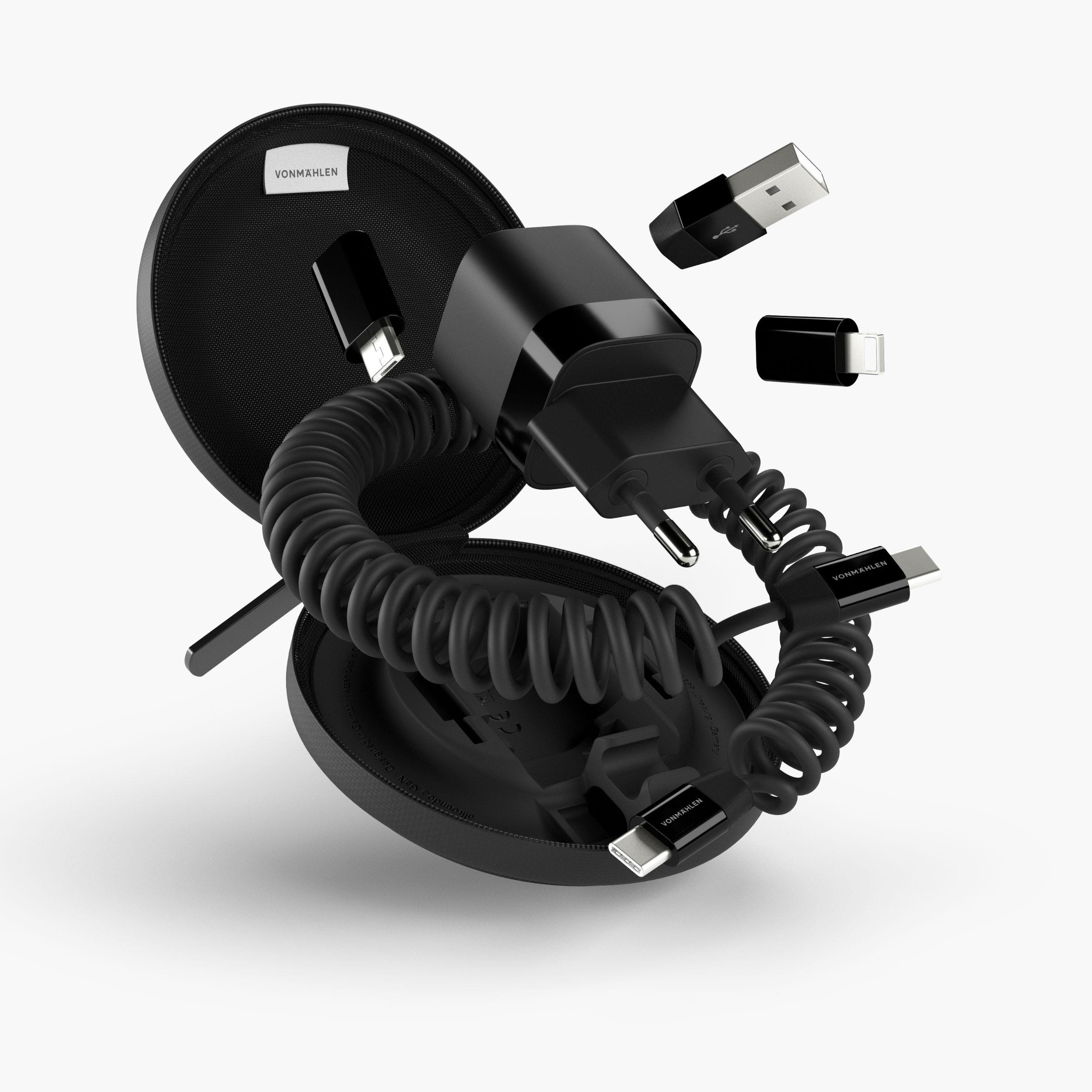 allroundo® GaN - Der 30 W GaN Charger + All-In-One Kabel - Schwarz