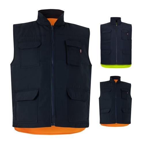 VL DIANA. Steppweste (220g/m²), wendbar und mit mehreren Taschen, aus Polyester (100%), mit Reißverschluss und Wendezipper