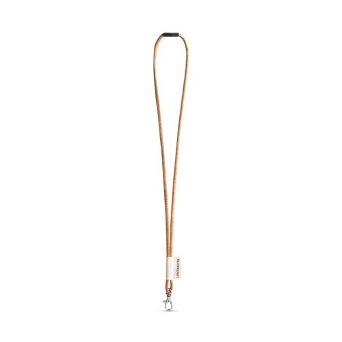75096. SET Lanyard CORK Long (Ø 5 mm) mit 9 mm Karabinerhaken und Ø 5 mm Sicherheitsverschluss