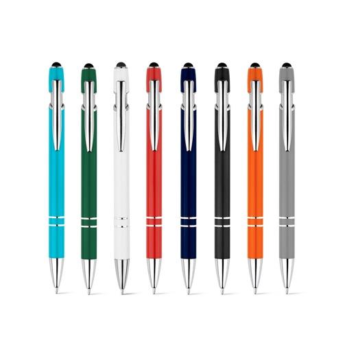 NEIL. Kugelschreiber mit Gehäuse aus recyceltem Aluminium (100% rAL) und Touch-Pen Druckknopf
