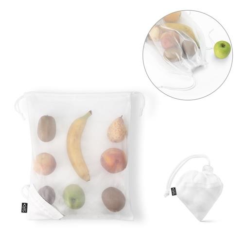 BOLZANO. Faltbare Tasche aus Mesh und 190T Polyester aus recyceltem (100% rPET)