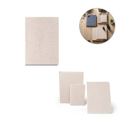 ORGANIC SEMI-RIGID. Notizbuch A5 mit semi-flexiblem Cover aus Elefantendung (80%)