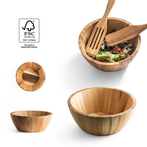 SAGE. Salatschüssel aus Cassiaholz