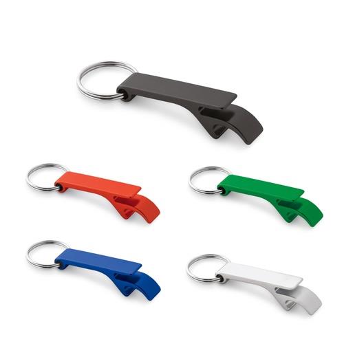 RE-BAITT. Schlüsselanhänger mit Kapselöffner aus recyceltem Aluminium