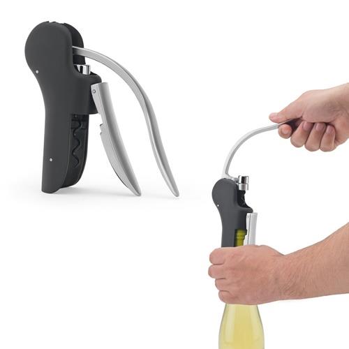LAGREIN. Korkenzieher aus ABS und Zink mit automatischem Hebel für das leichtere Öffnen