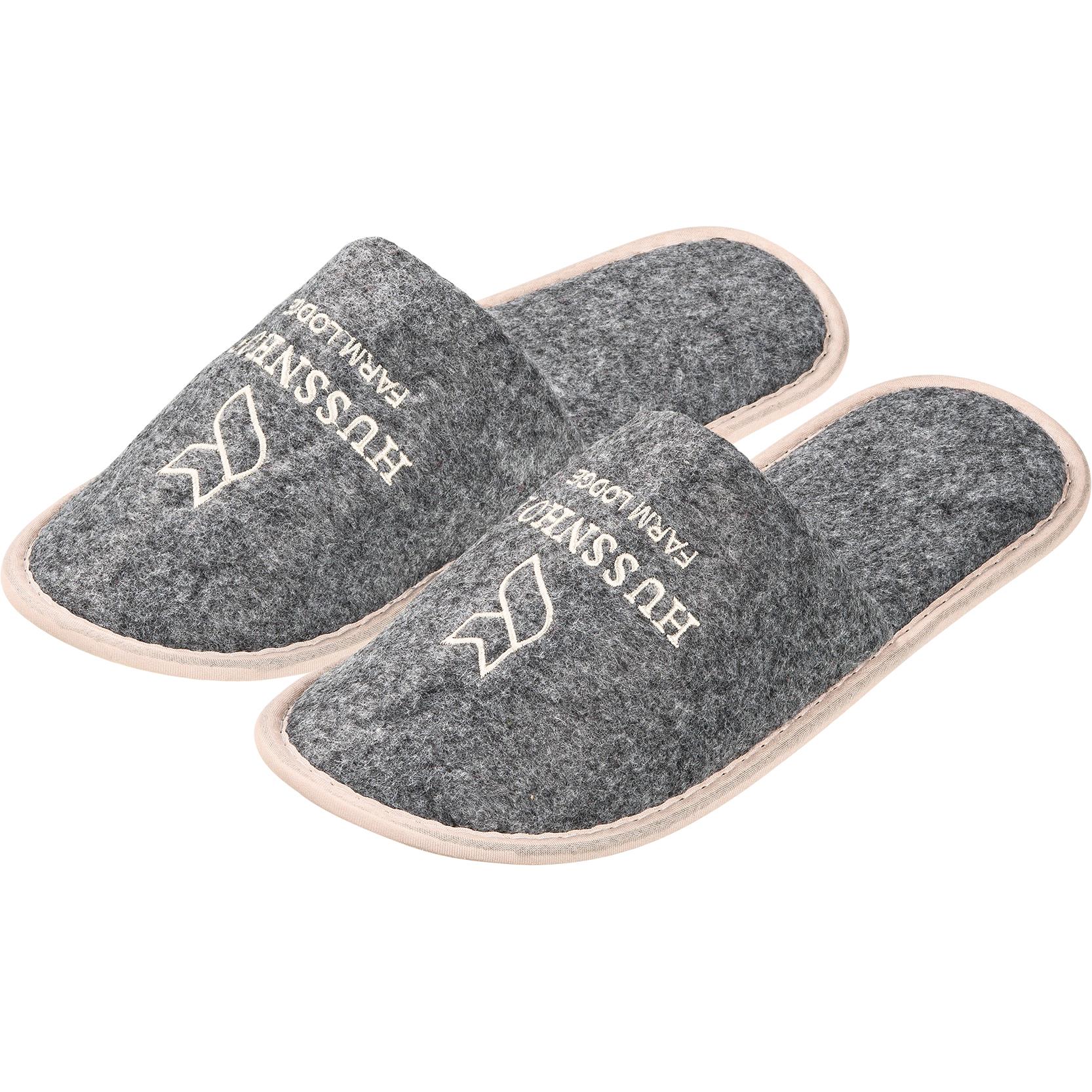 Hotelslipper - Filz / Loden