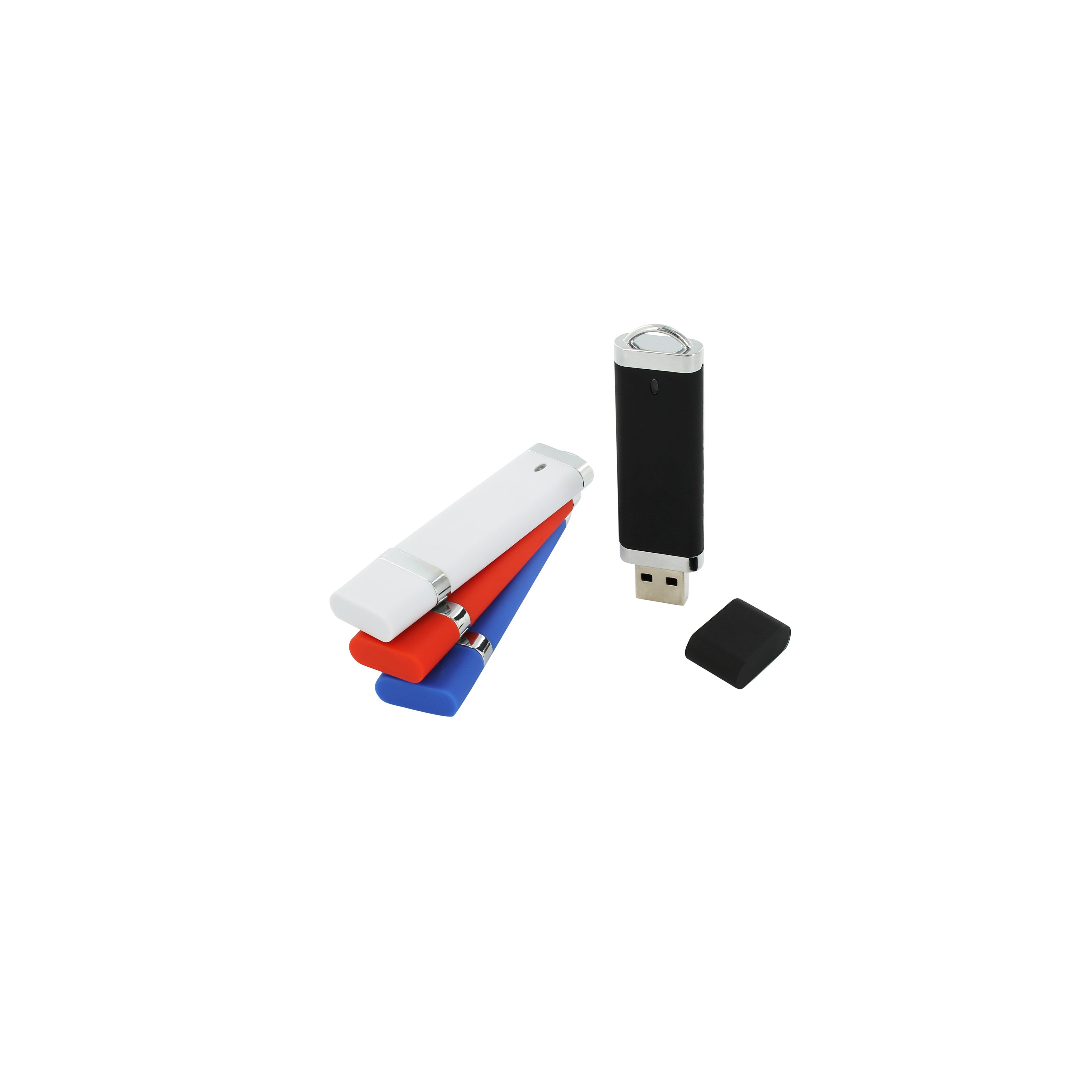 USB-Stick C10 USB 2.0 Flash Disk  64 GB Blau matt (gummiert)