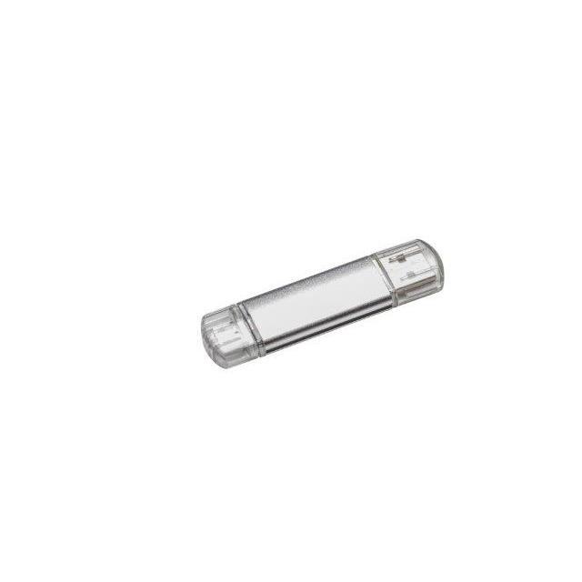 USB-Stick F47 Micro USB 2.0 Flash Disk  16 GB Silber