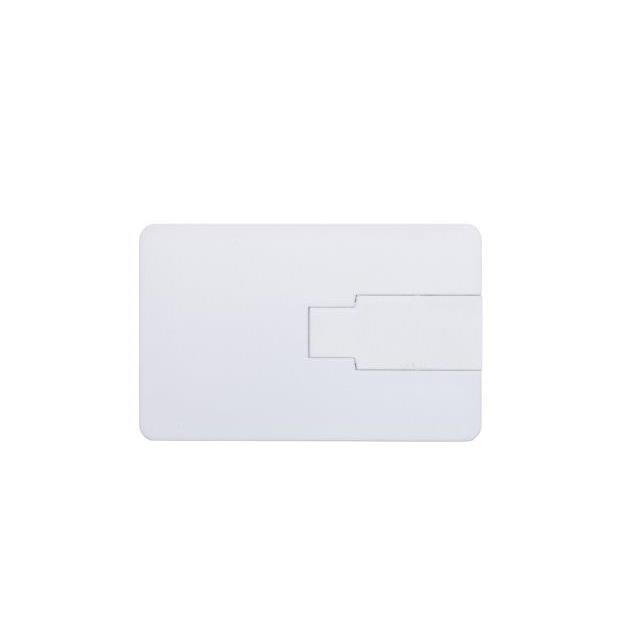 USB-Stick Credit Card 2 USB 2.0 COB  32 GB Weiß