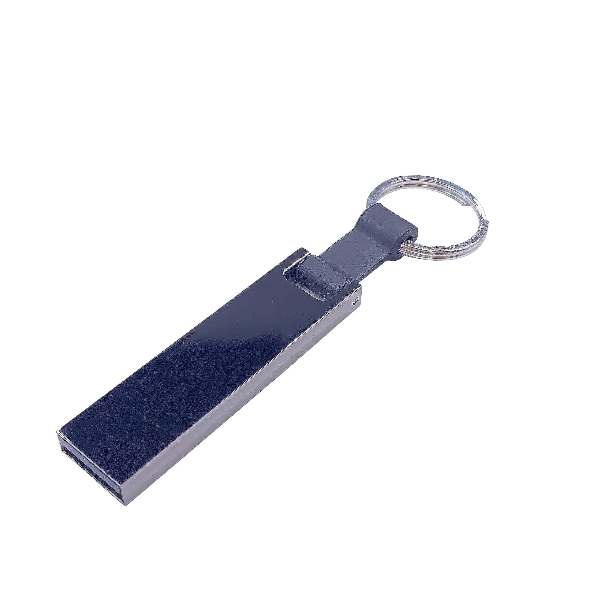 Modell Mini 070 USB 3.0 COB 128 GB Gun-Metallic (glänzend), Silikonband Schwarz