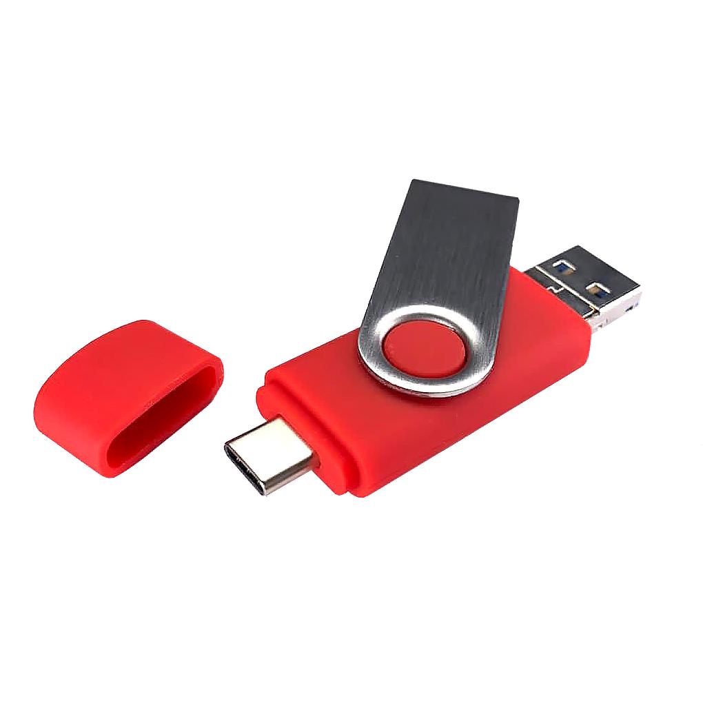 USB-Stick OTG C05 4 in 1 USB 3.0 Flash Disk  64 GB Rot