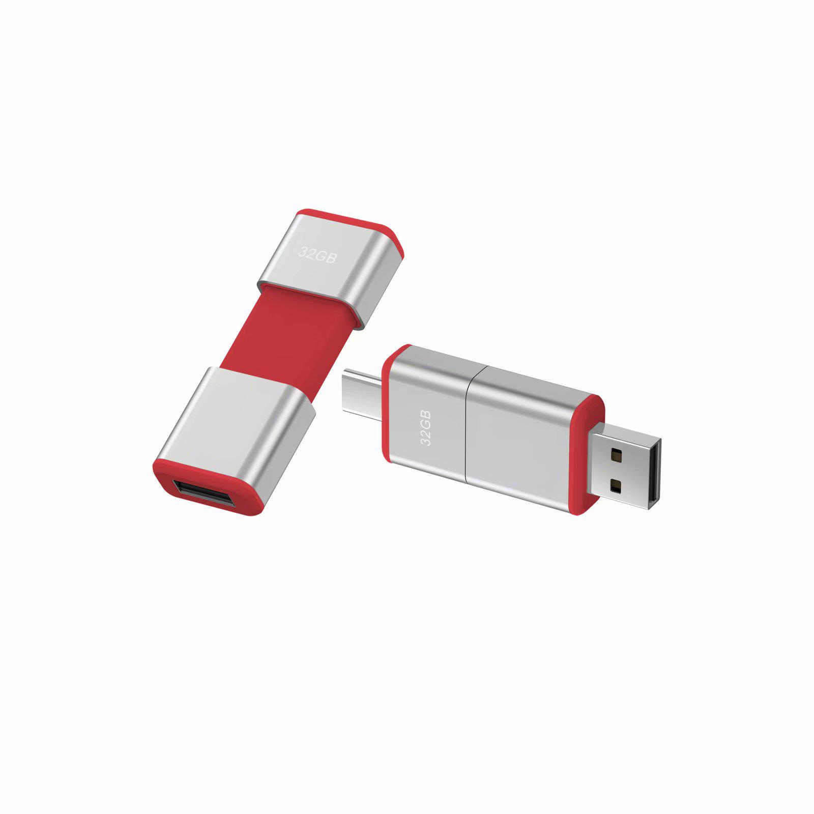 Modell OTG F49 Typ C USB 3.0 Flash Disk  32 GB Rot