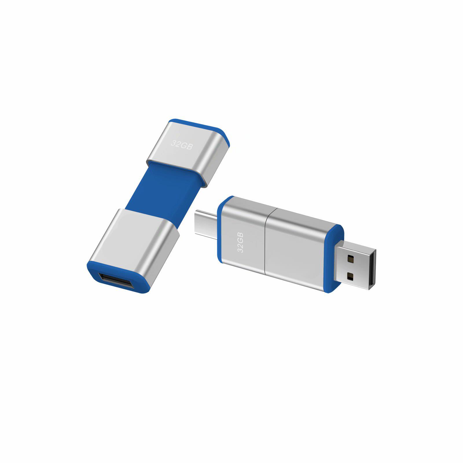 Modell OTG F49 Typ C USB 3.0 Flash Disk  64 GB Blau
