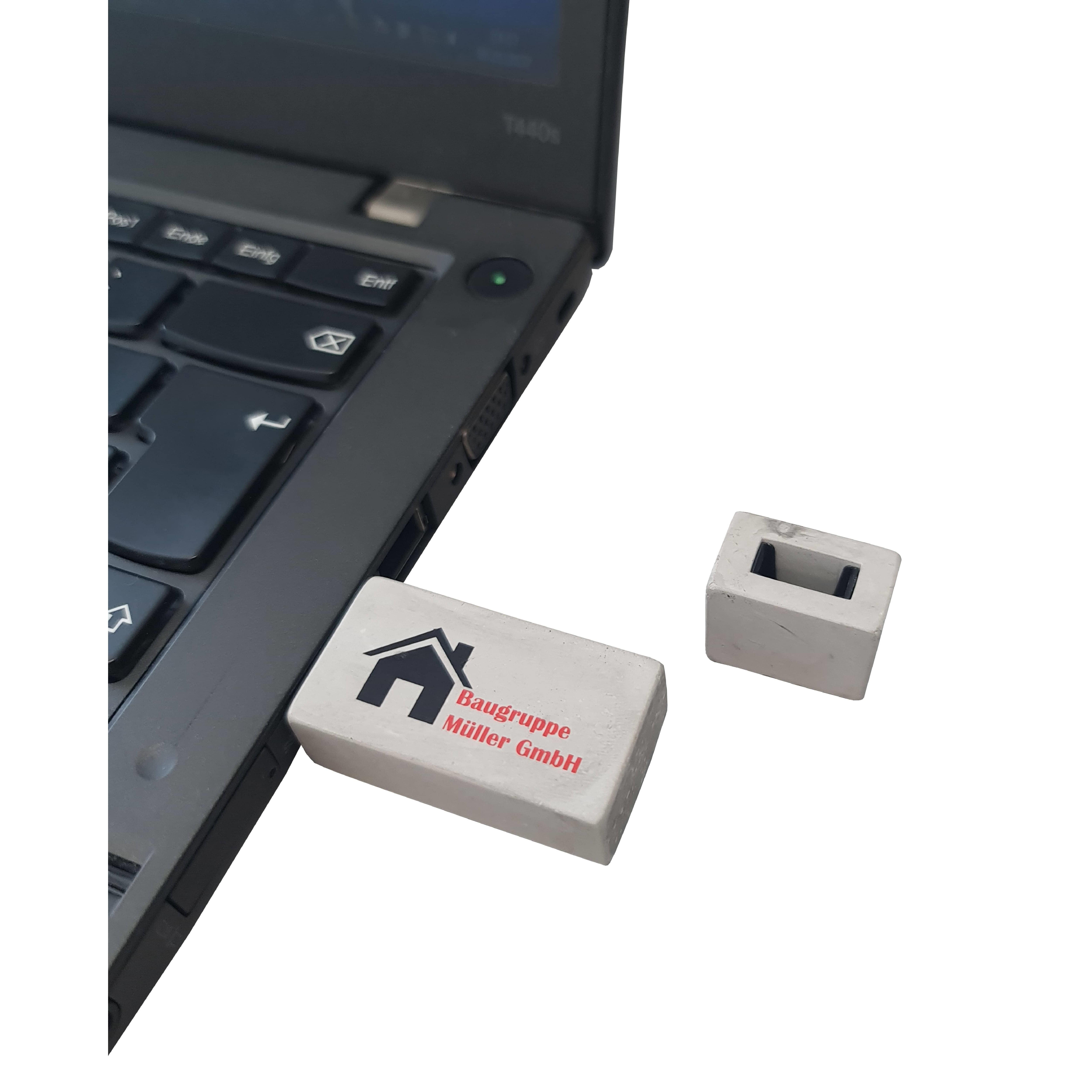 USB-Stick Beton B01 USB 2.0 Flash Disk   8 GB Grau