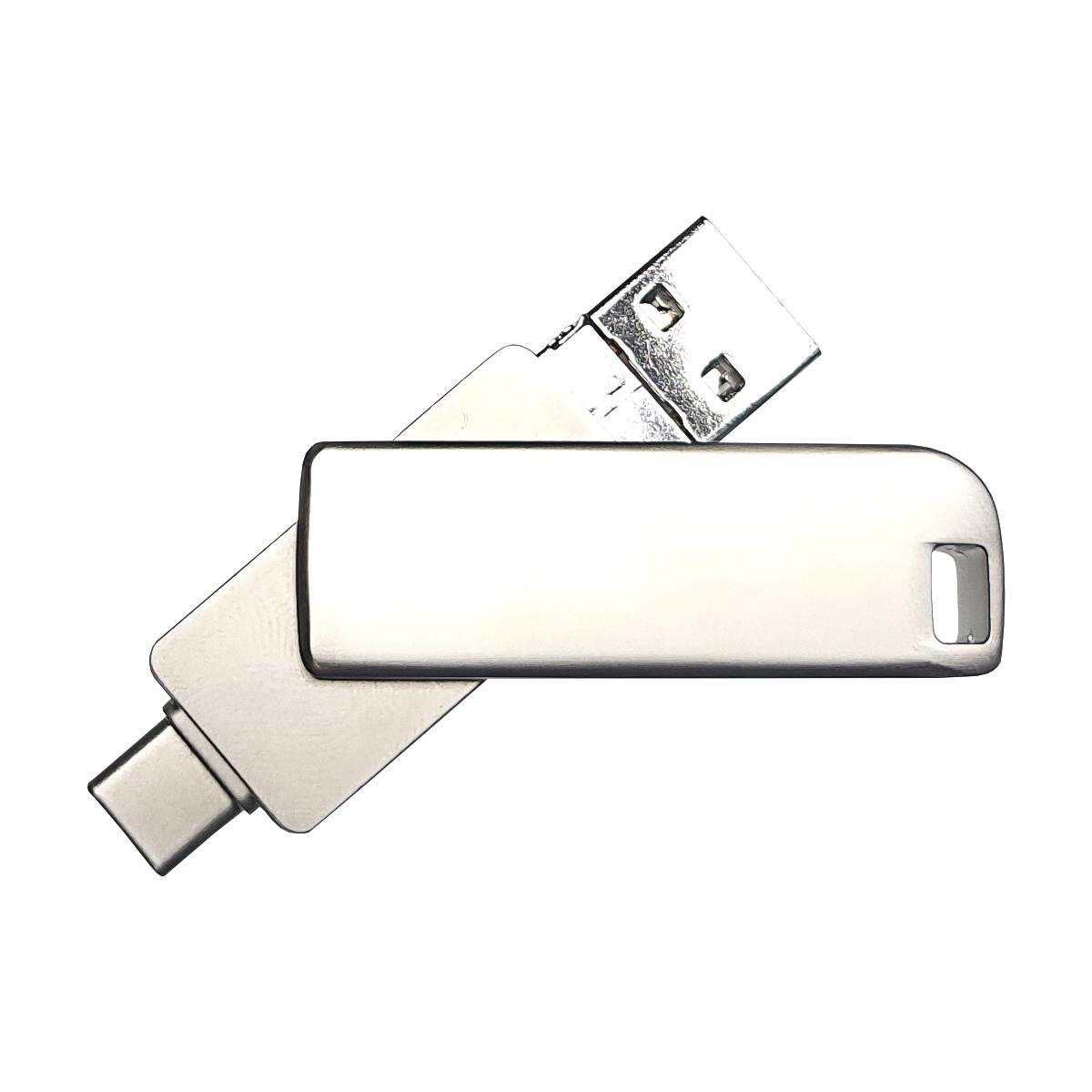 USB-Stick 4in1 OTG 08 USB 3.0 Flash Disk  32 GB Silber