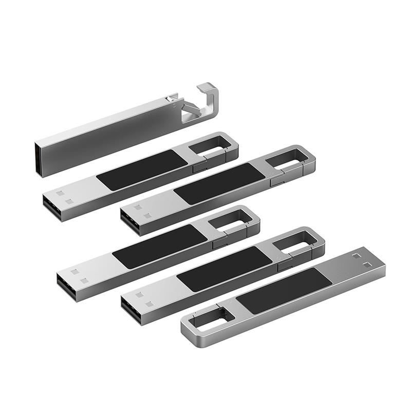 USB-Stick LED 03 USB 2.0 COB   2 GB Silber