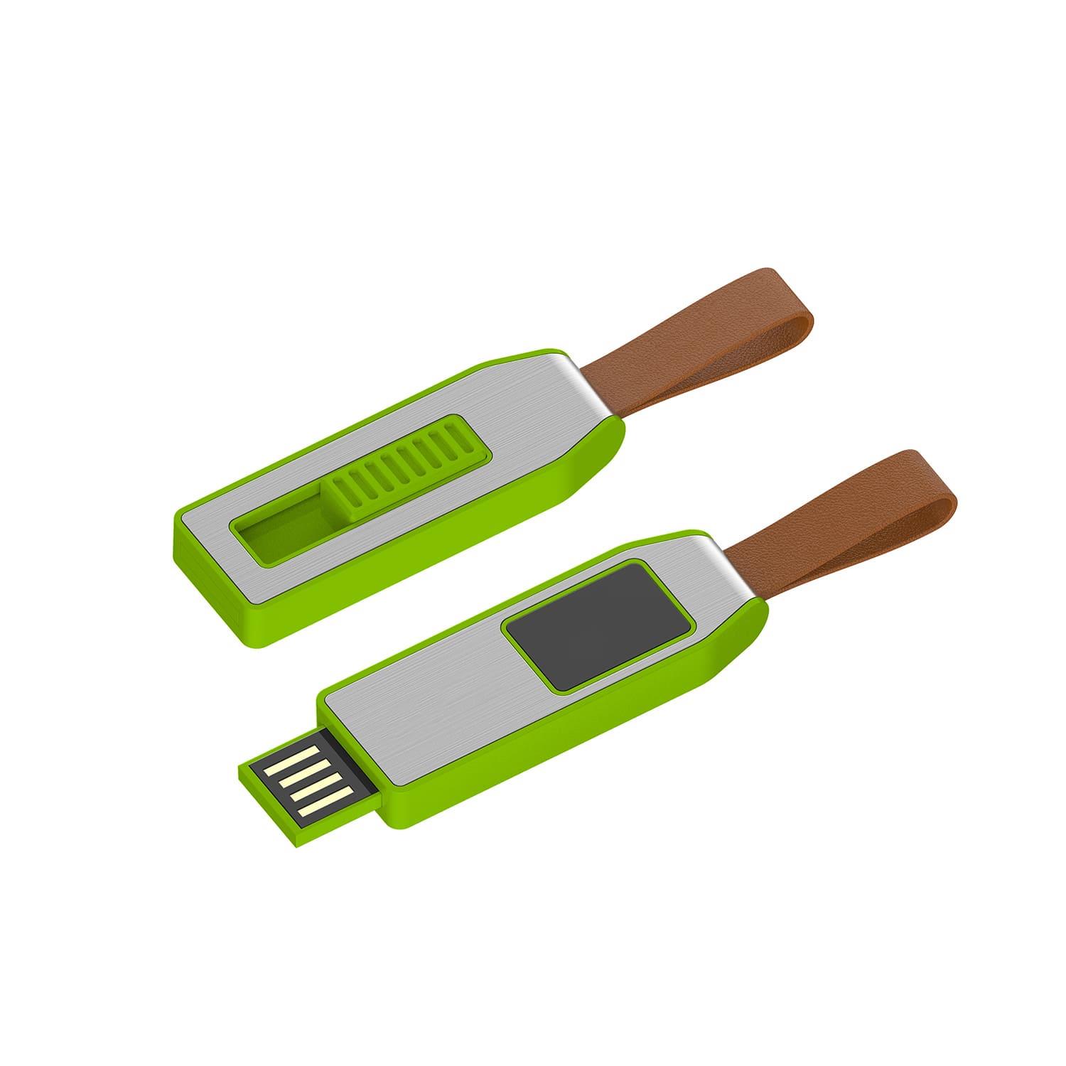 USB-Stick LED 04 USB 2.0 COB   2 GB Grün