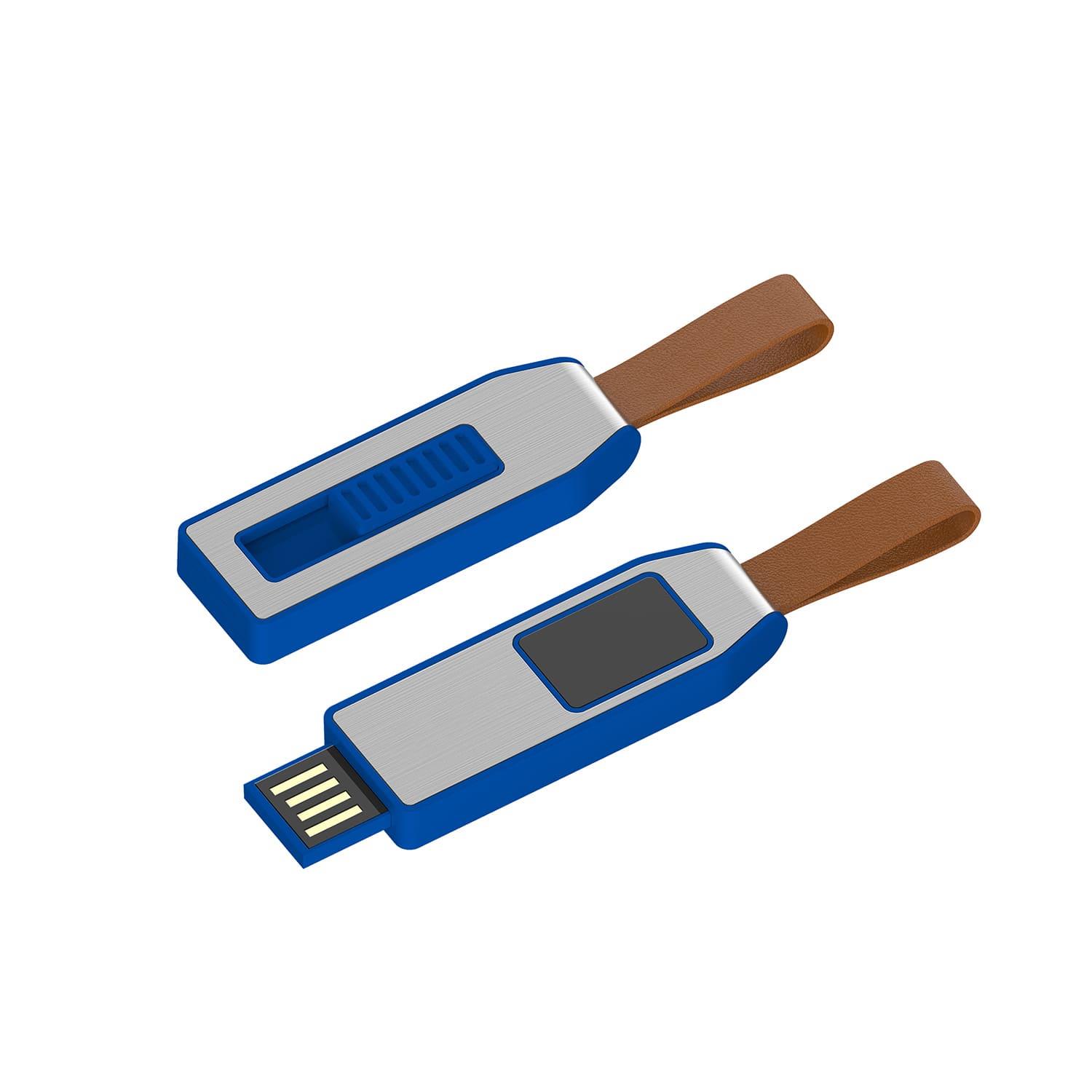 USB-Stick LED 04 USB 2.0 COB  64 GB Blau