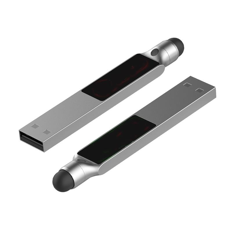 USB-Stick LED 06 USB 2.0 COB   4 GB Silber