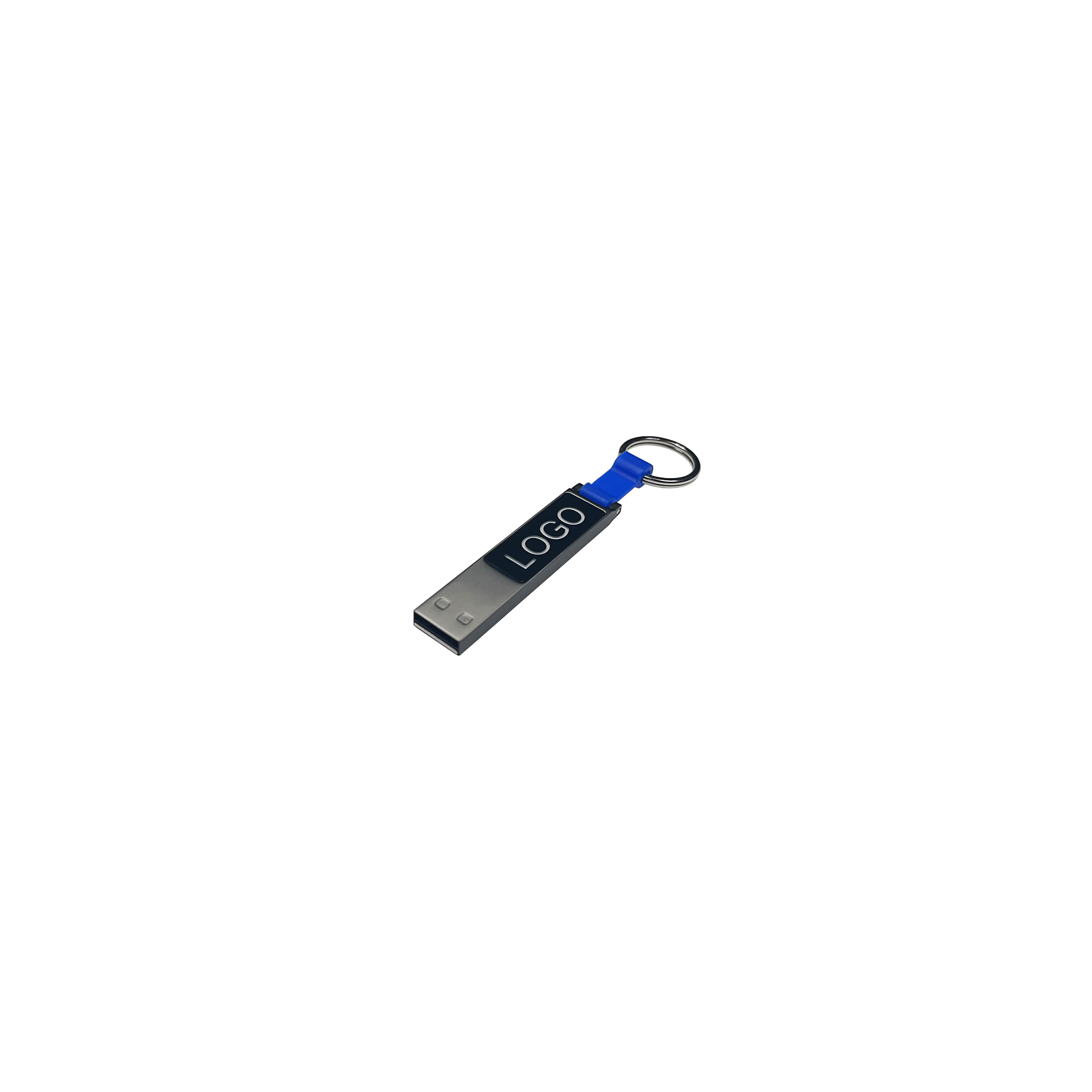 USB-Stick LED 12 USB 2.0 COB   4 GB schwarz/blau