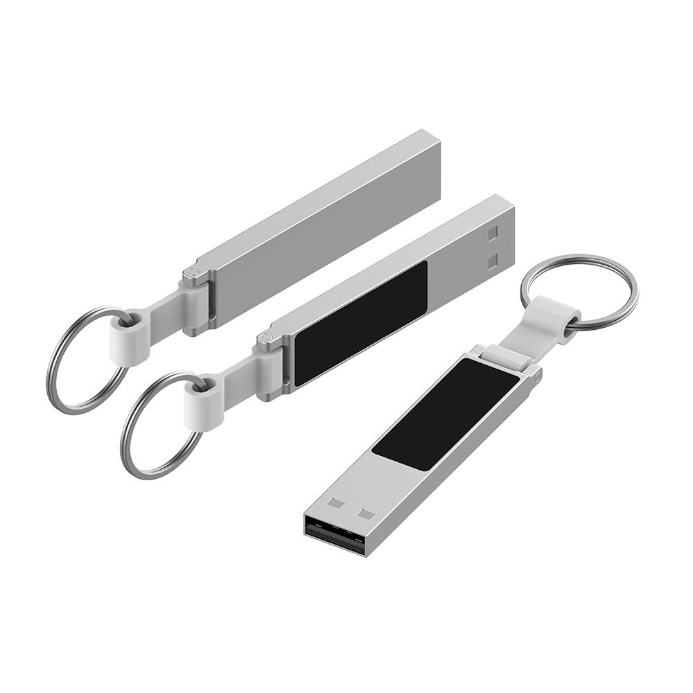 USB-Stick LED 12 USB 2.0 COB  64 GB Silber/Weiß