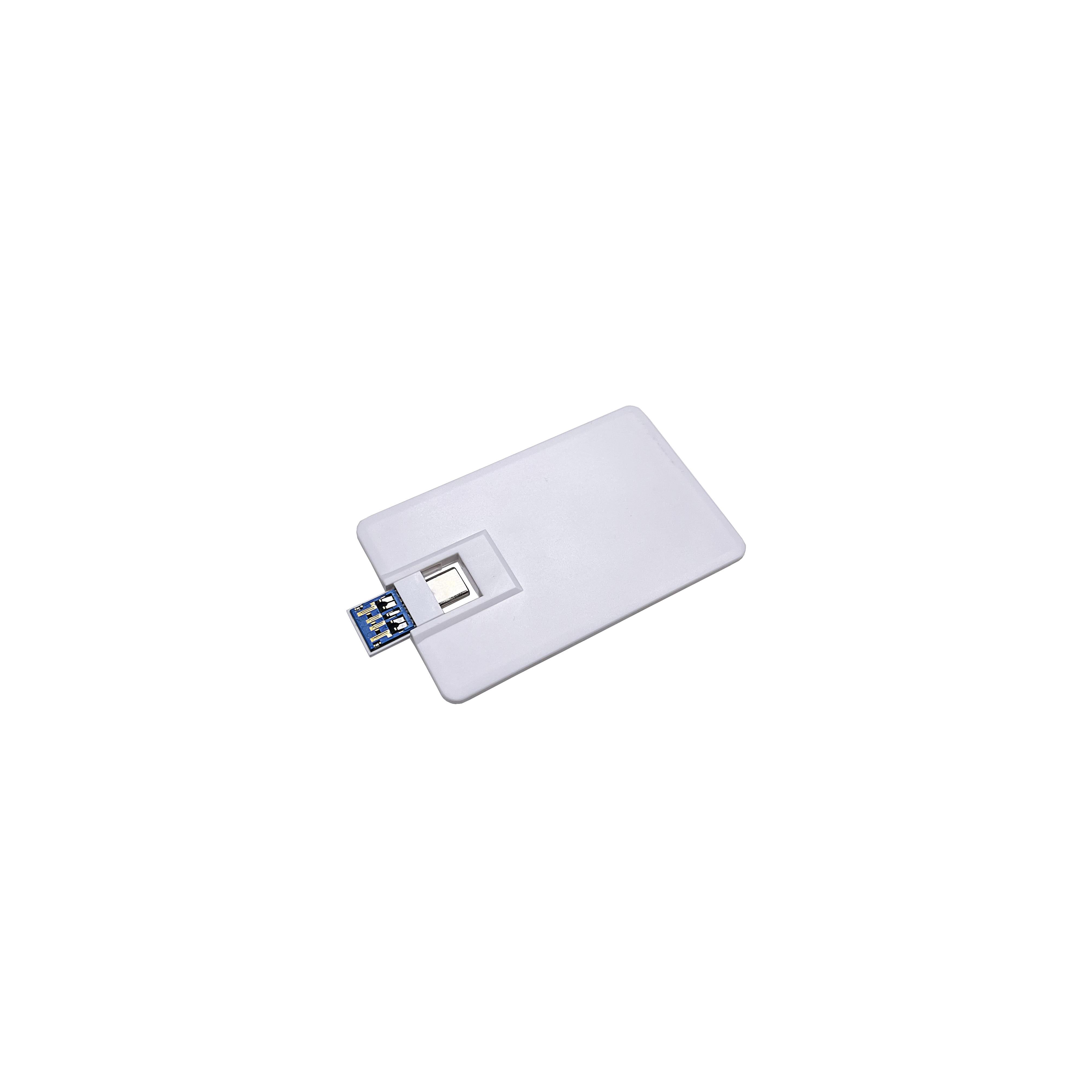 USB-Stick Credit Card 5 Typ C USB 3.0 COB  16 GB Weiß