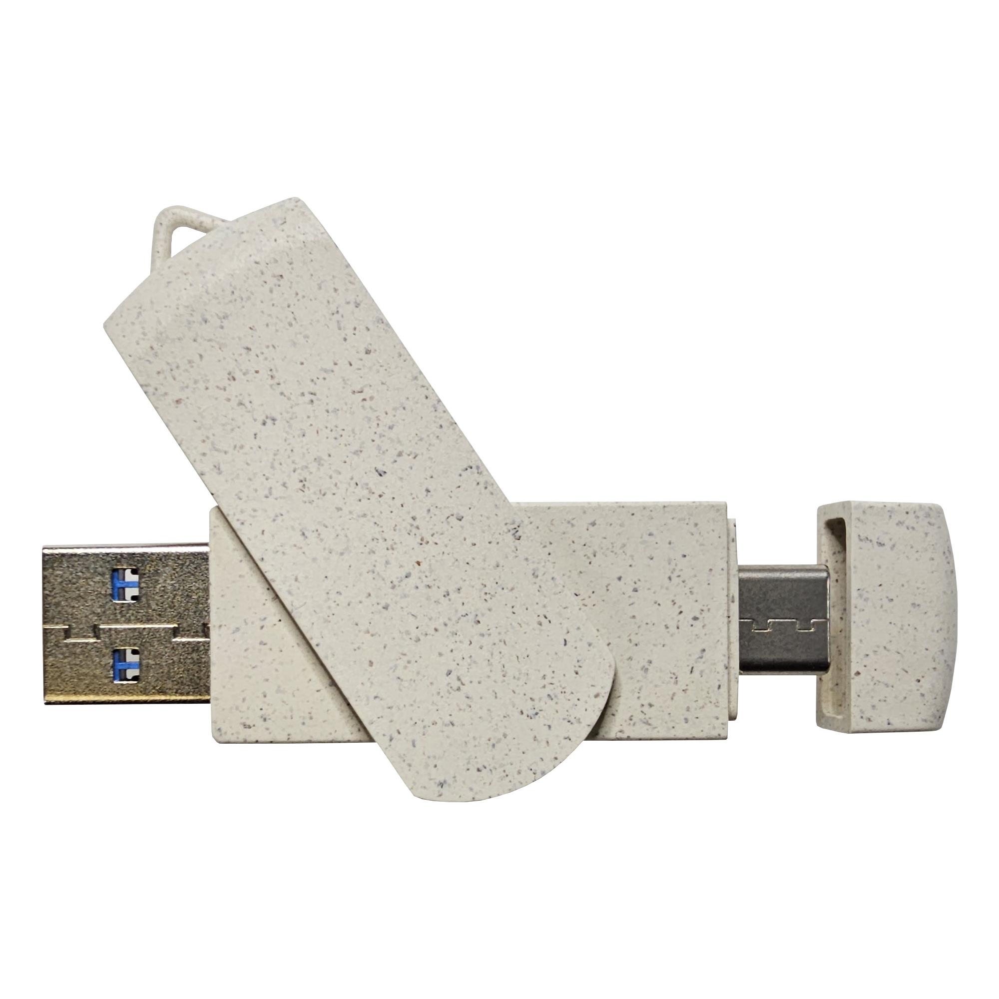 USB-Stick OTG C05-A Typ C USB 2.0 Flash Disk   4 GB Weizenstroh