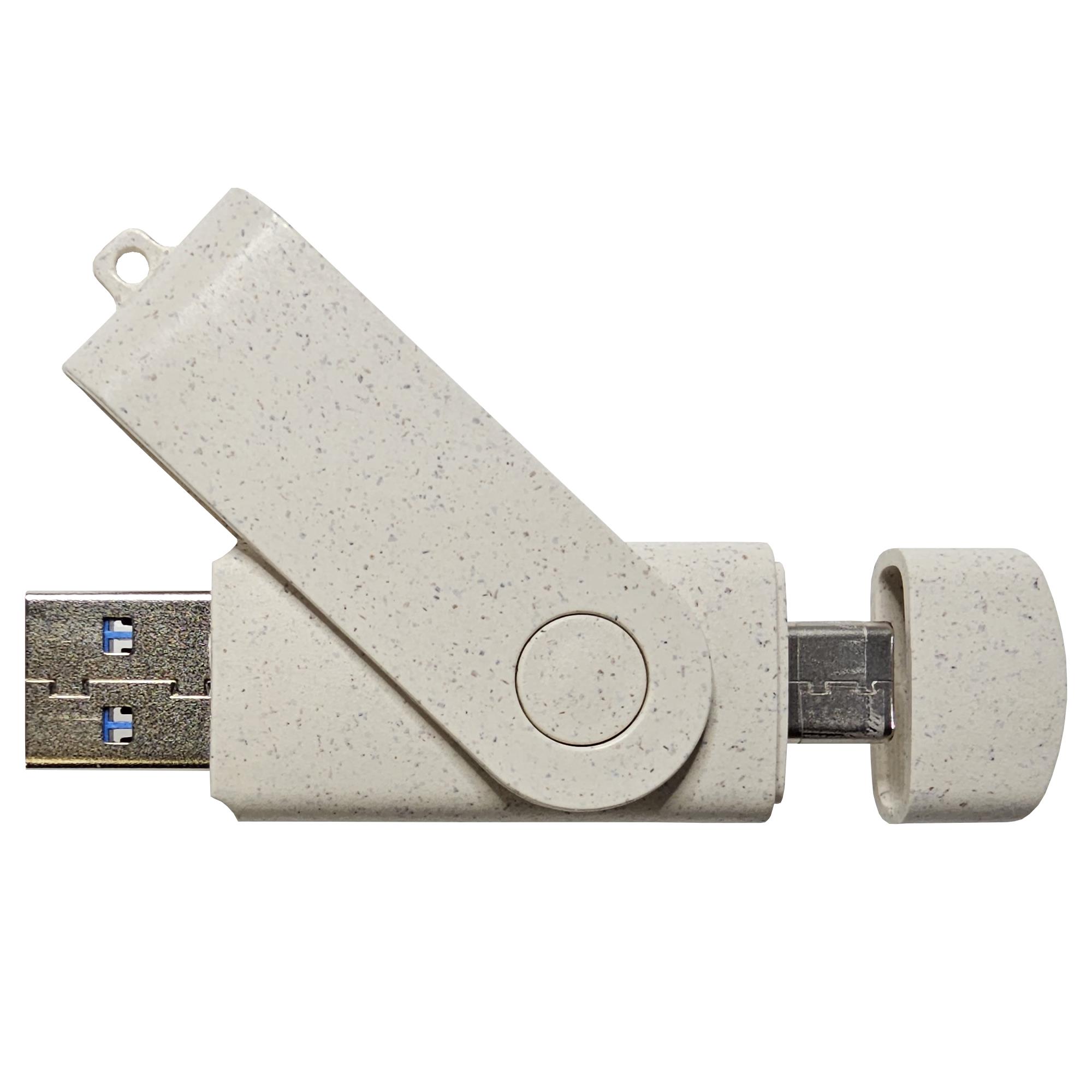 USB-Stick OTG C05-B Typ C USB 2.0 Flash Disk  16 GB Weizenstroh