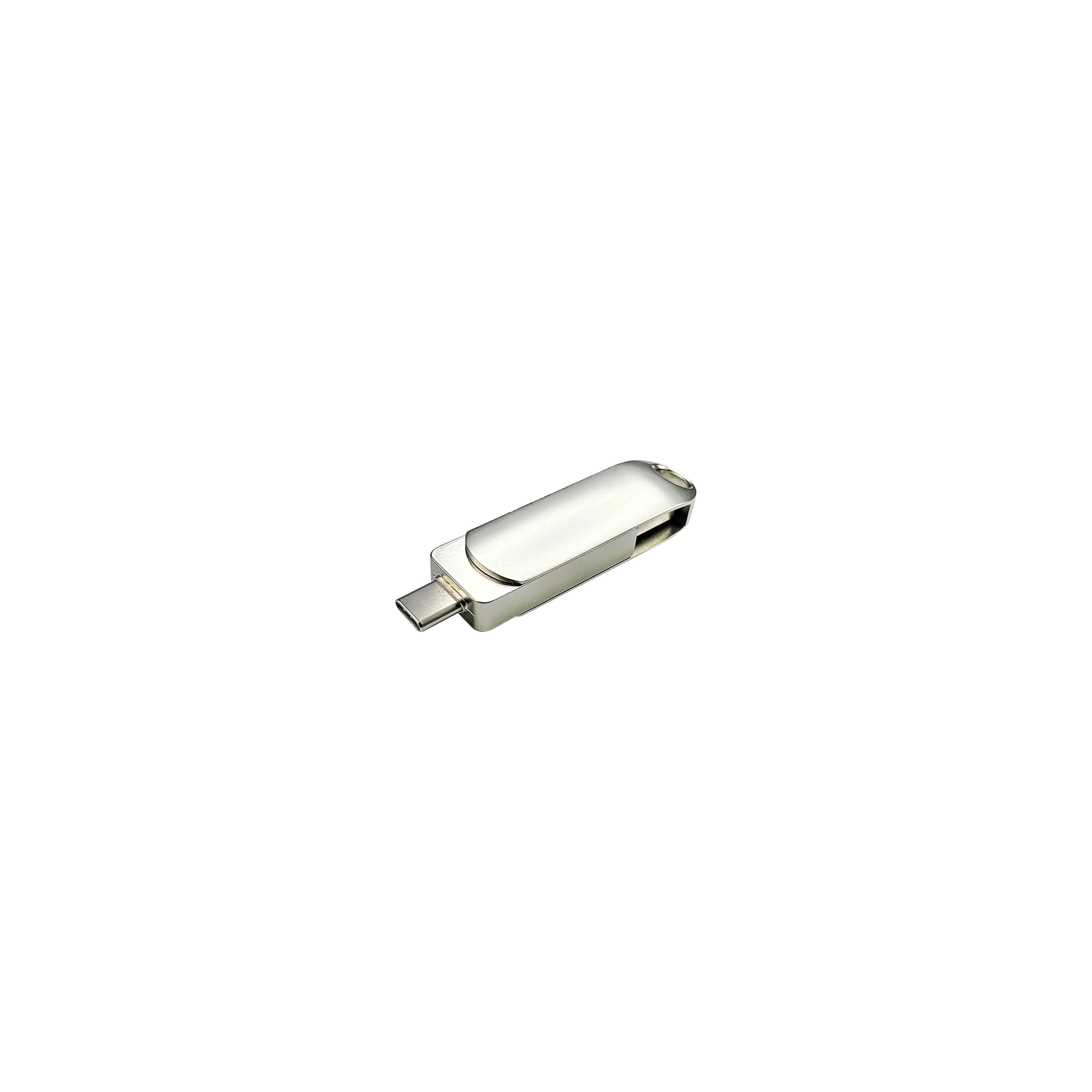 USB-Stick 2in1 OTG 12 USB 2.0 Flash Disk   8 GB Silber