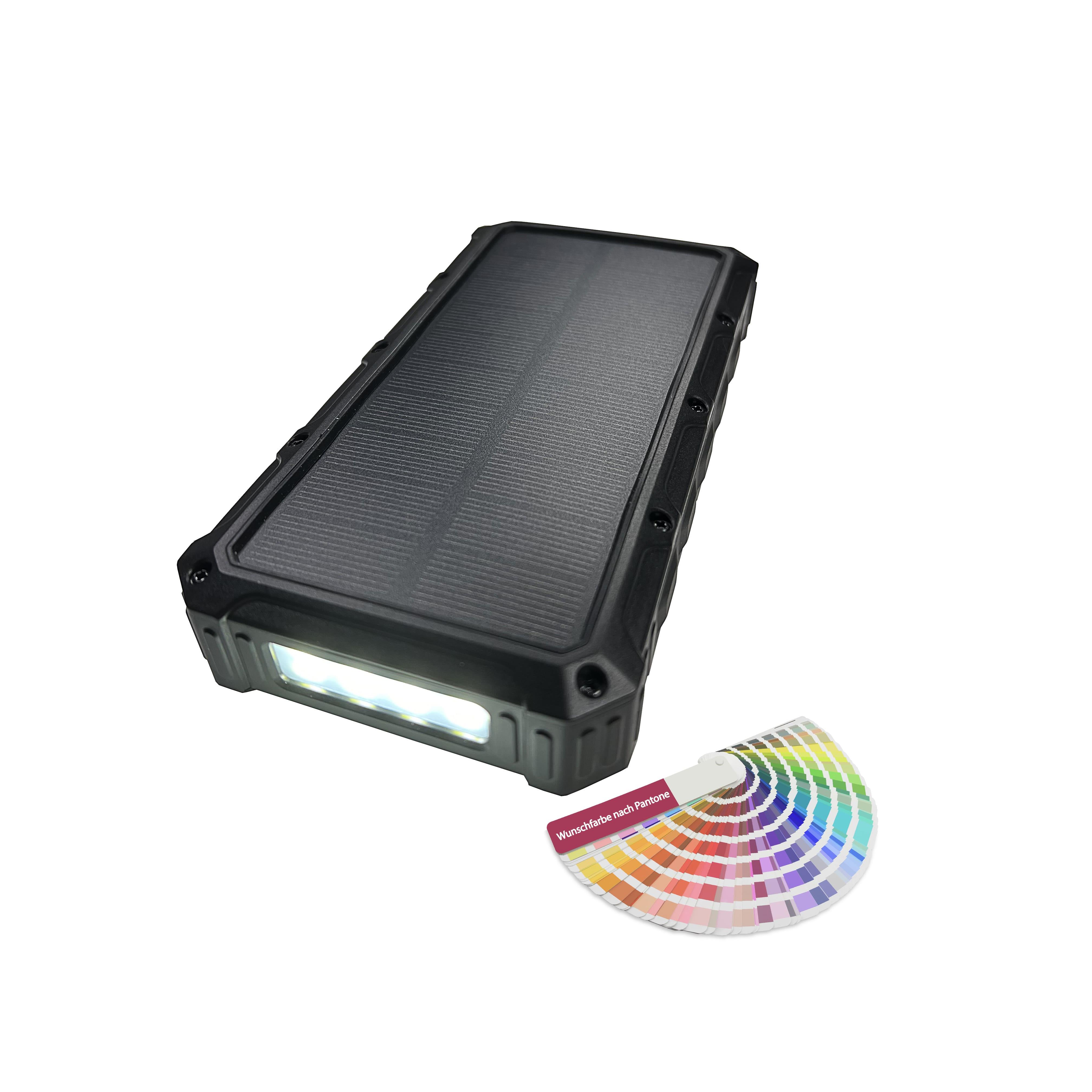 Outdoor Solar Powerbank PB-58 Wireless Charging 16000 mAh Rot