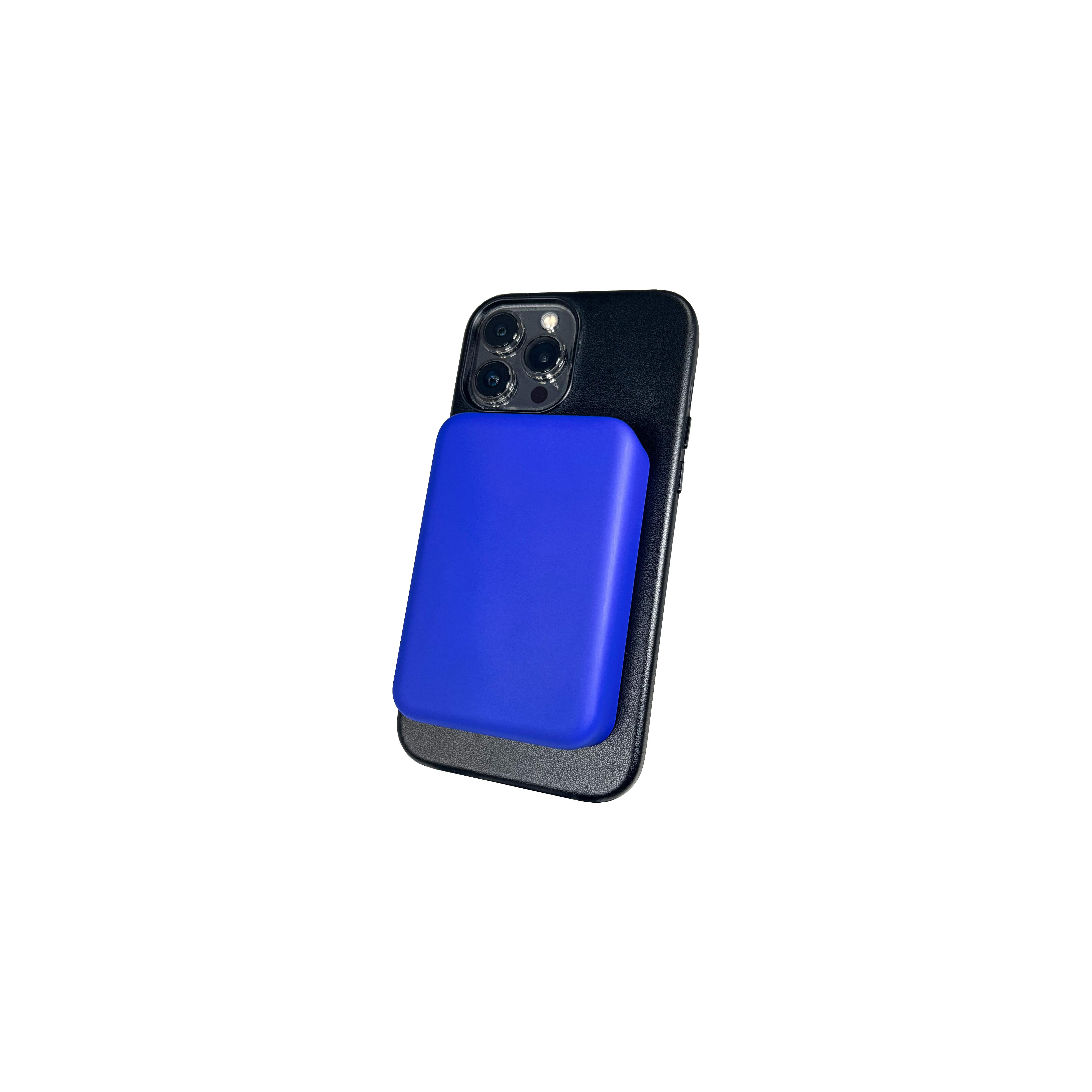 Magnetic Powerbank PB-72 QI Wireless Charging 15W und 10000 mAh Akku Blau