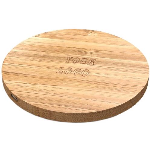 Wireless Charger rund 5W Bambus