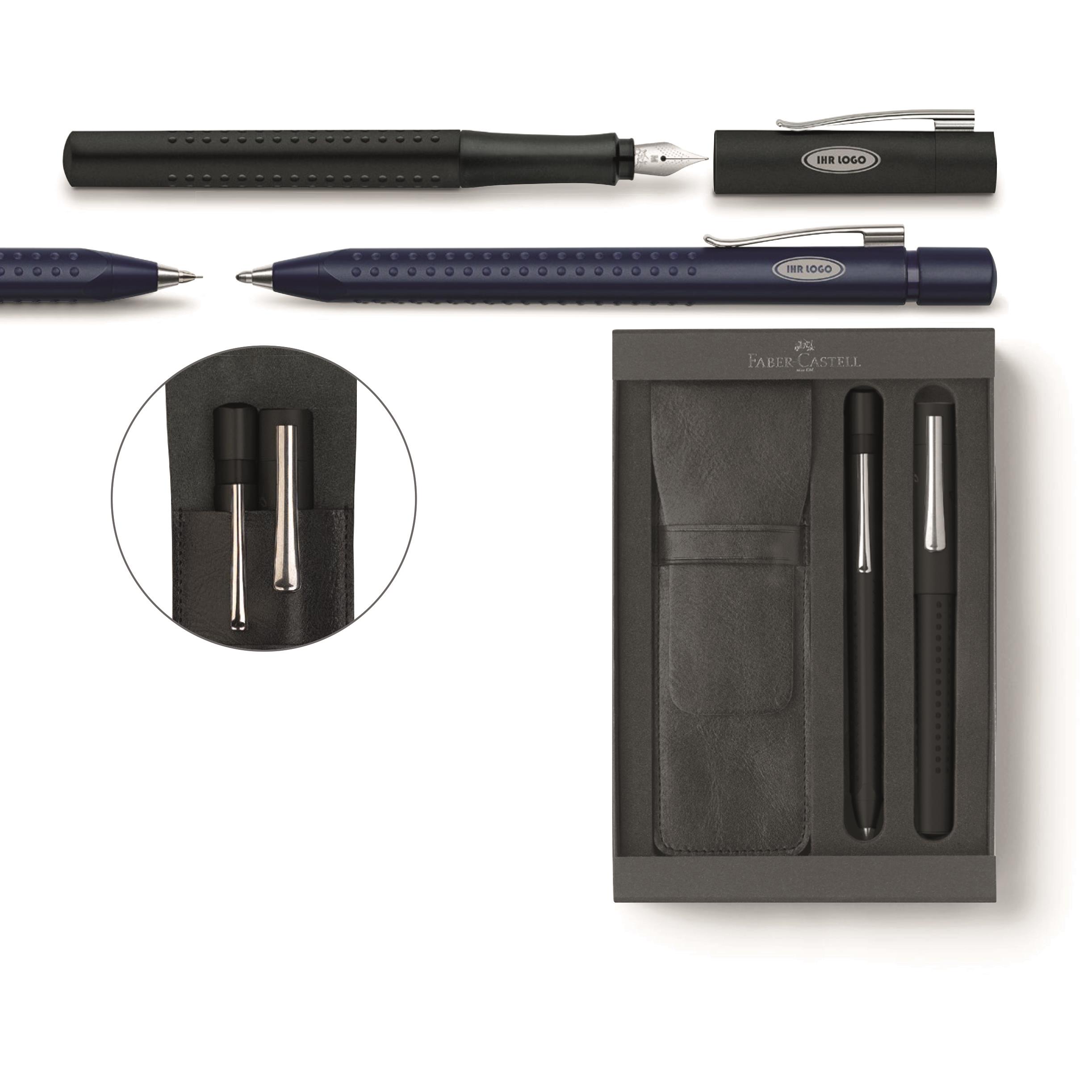 Grip 2011 Set Füller und Kugelschreiber schwarz Faber-Castell