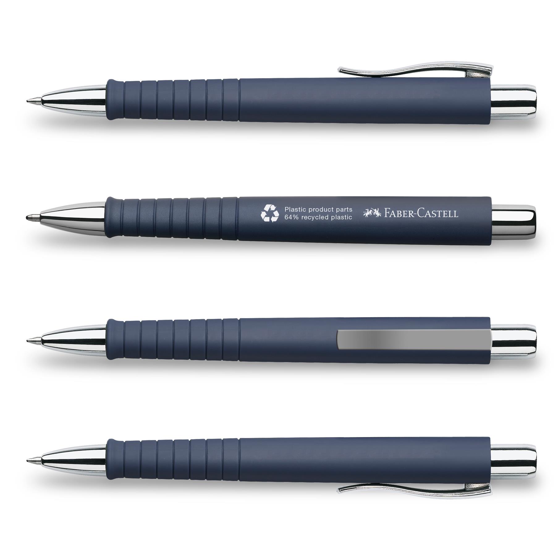Kugelschreiber Poly Ball Recycling Blau Faber-Castell