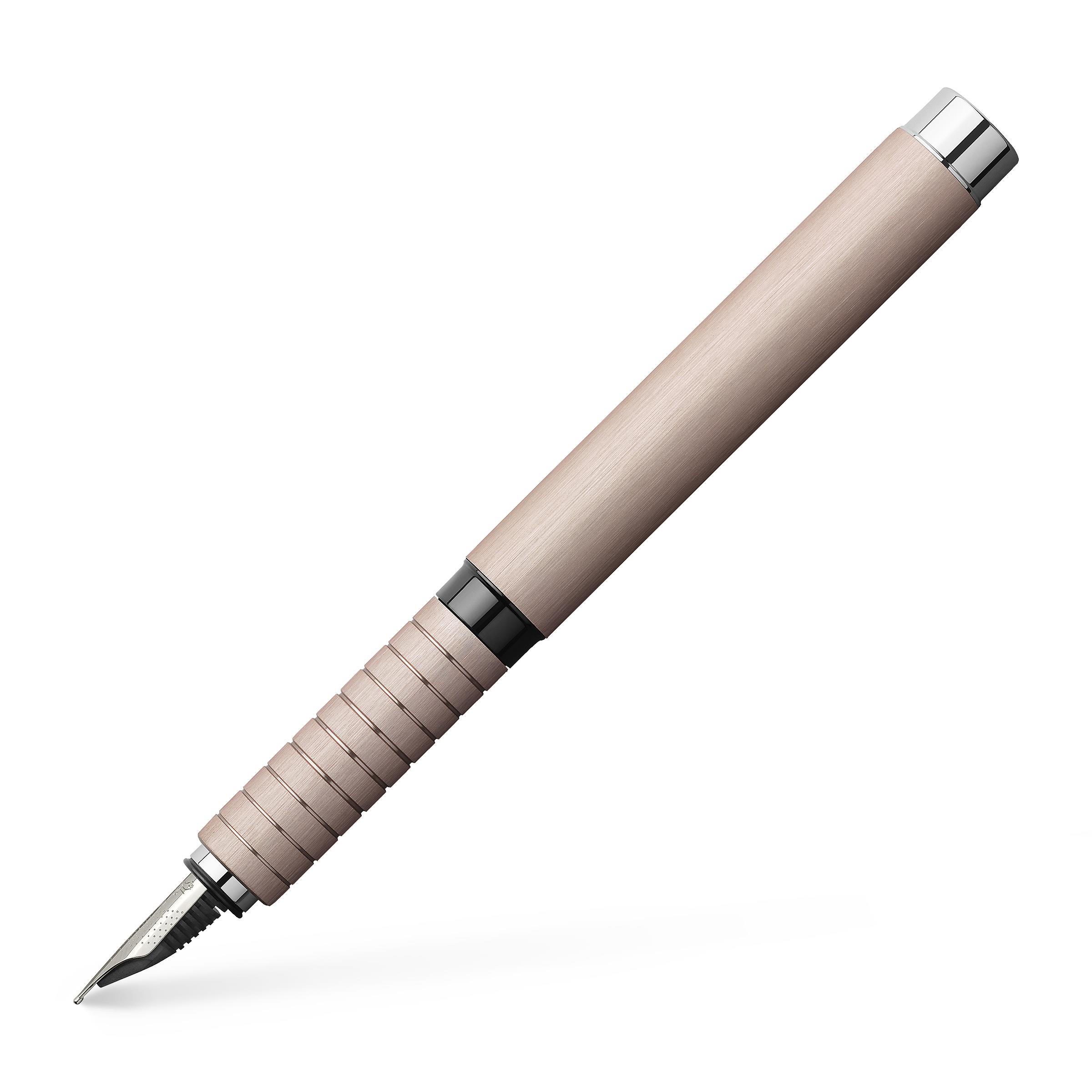 Essentio Aluminium Rosé Fuellfederhalter Faber-Castell