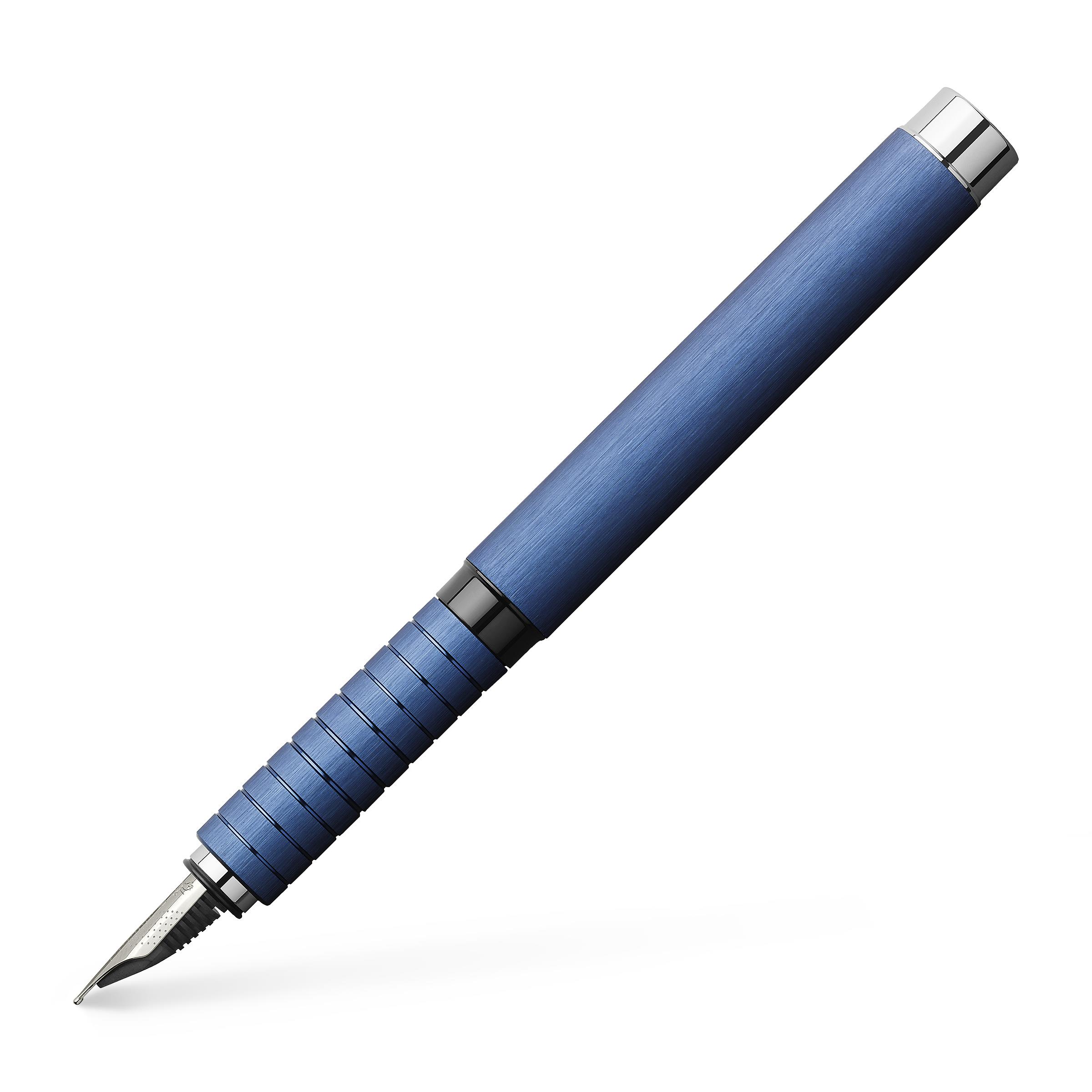 Essentio Aluminium Blau Fuellfederhalter Faber-Castell